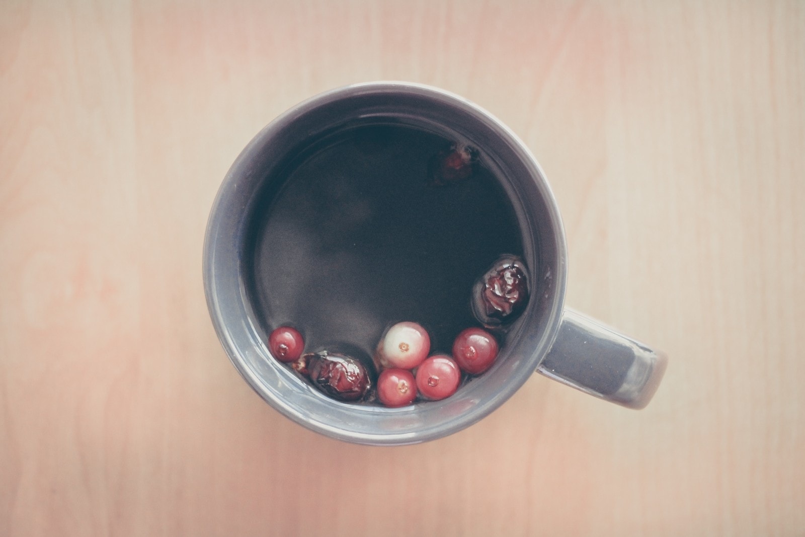 A cup of berry tea.