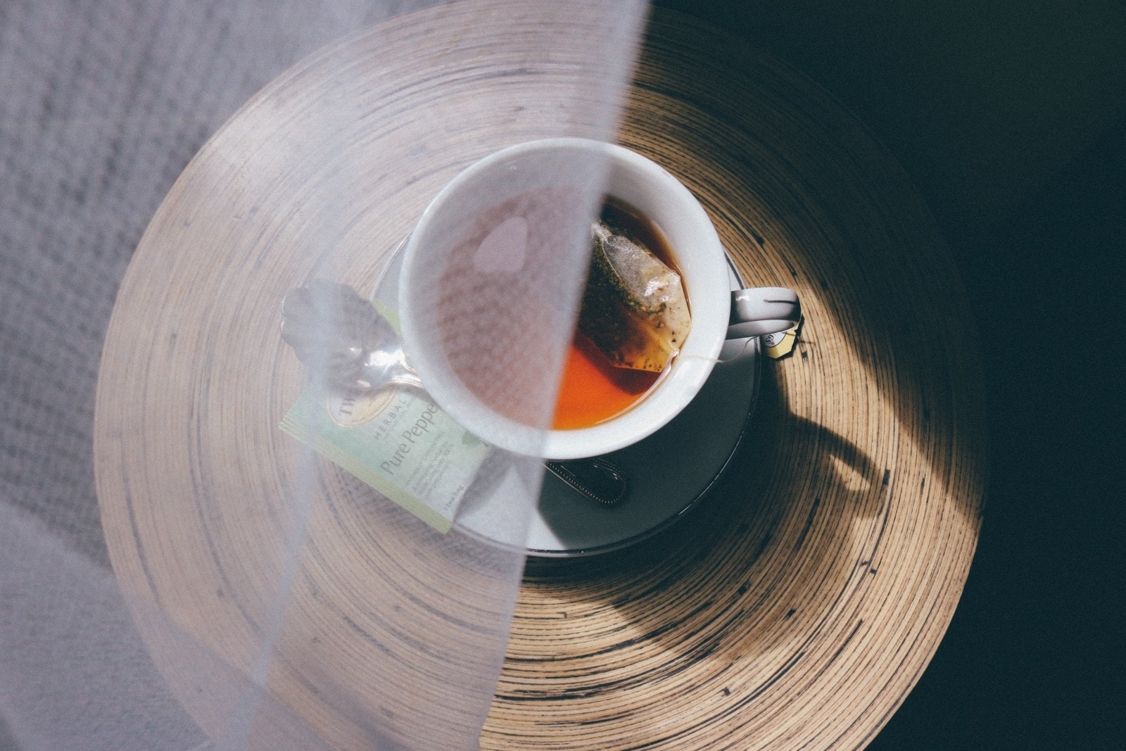 A cup of myrtle tea.